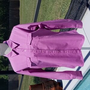 Aura Pink Button Down Shirt for Women